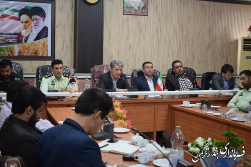 پنجمین جلسه شورای هماهنگی مبارزه با مواد مخدر شهرستان ترکمن برگزار شد