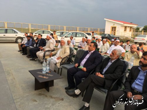 نشست فرماندار و مسئولین شهرستان ترکمن با اهالی روستای آرخ کوچک