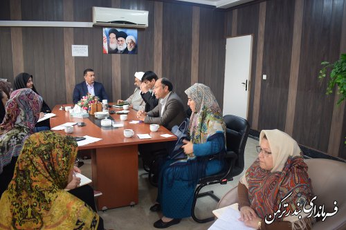 جلسه گروه کاری مناسبتها برنامه ریزی روز ملی خانواده و تکریم بازنشستگان شهرستان ترکمن برگزار شد
