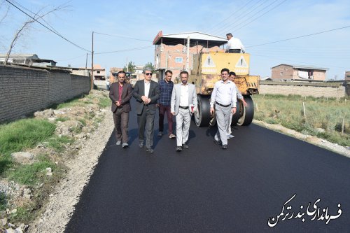 بازدید فرماندار ازروند اجرای طرح هادی روستاهای قره قاشلی و نیازآباد