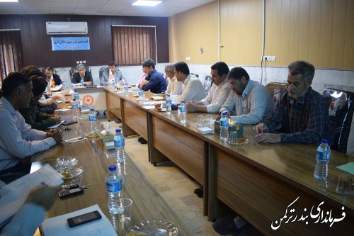 جلسه کمیته مناسب سازی محیط و مبلمان شهری شهرستان ترکمن برگزار شد