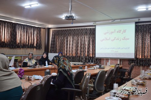 کارگاه آموزشی سبک زندگی اسلامی ویژه بانوان در شهرستان ترکمن برگزار شد