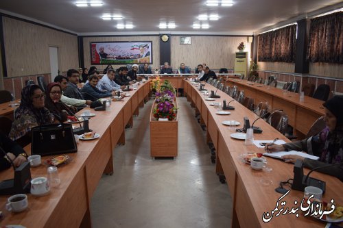 پنجمین جلسه کارگروه تخصصی اجتماعی و فرهنگی شهرستان ترکمن برگزار شد