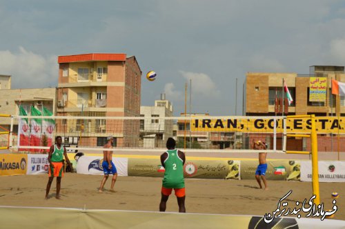 آغاز تور جهانی تک ستاره والیبال ساحلی در شهرستان ترکمن