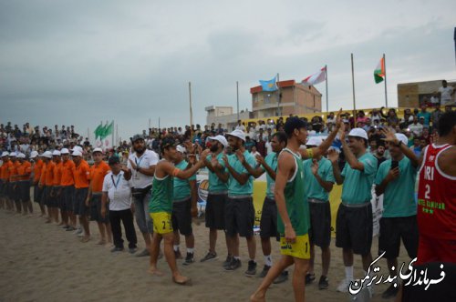 اختتامیه تور تک ستاره  والیبال ساحلی در شهرستان ترکمن