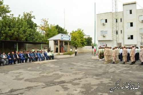 صبحگاه مشترک نیروهای مسلح شهرستان ترکمن 