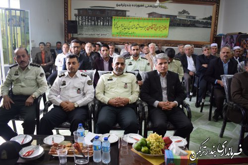 برگزاری همایش پلیس، امنیت و اصناف در شهرستان ترکمن 