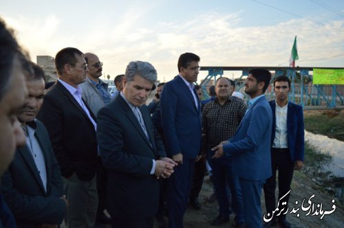 جلسه جانمایی محل احداث پل بر روی کانال اورکت حاجی در شهرستان ترکمن برگزار شد