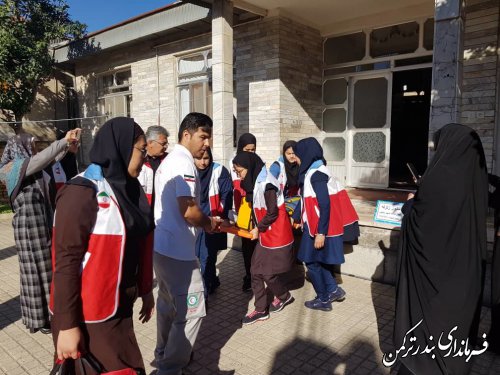 بیستمین مانور سراسری زلزله و ایمنی در شهرستان ترکمن