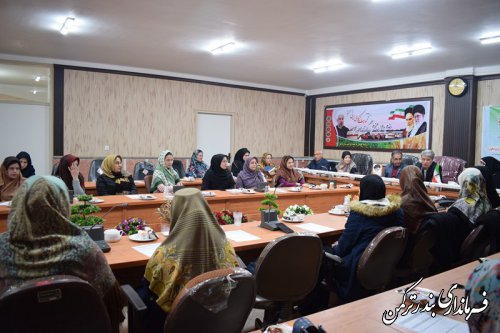 کارگاه آموزشی توانمندسازی زنان برای کارآفرینی از طریق ارتباطات و فناوری اطلاعات و خانواده و فضای مجازی در شهرستان ترکمن