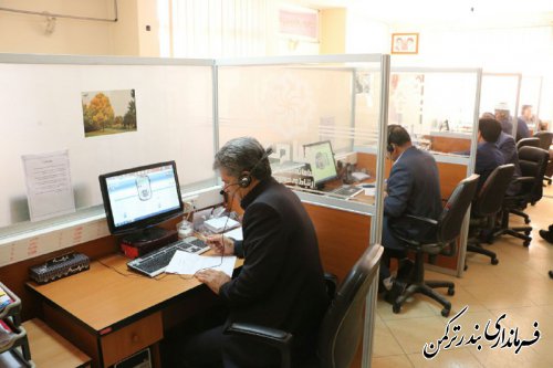 حضور فرماندار ترکمن در برنامه ارتباط مستقیم مردم و مسئولین در مرکز سامد استان