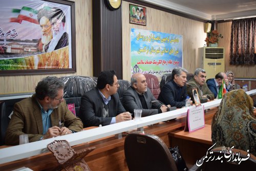 همایش توجیهی دهیاران و روسای شوراهای اسلامی شهرستان ترکمن برگزار شد
