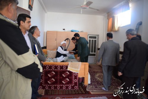 حضور فرماندار و مسئولین شهرستان ترکمن در روستای خواجه لر بخش مرکزی شهرستان