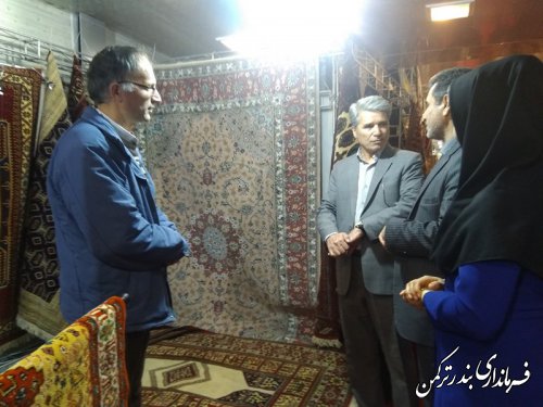 بازدید فرماندار ترکمن از دومین نمایشگاه تخصصی فرش دستباف استان گلستان