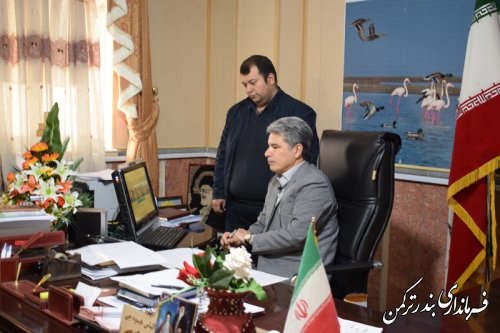 حضور فرماندار ترکمن در جلسه ویدئو کنفرانس هماهنگی برنامه های دهه فجر