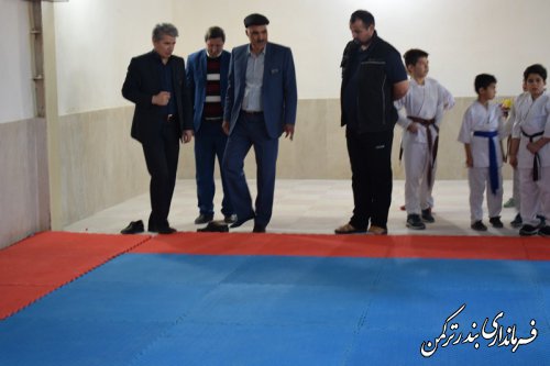 سالن ورزش های رزمی شهرستان ترکمن افتتاح شد