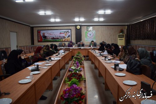 جلسه شورای راهبردی زنان شهرستان ترکمن برگزار شد
