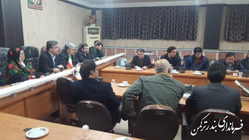 جلسه فوق العاده شورای مدیریت بحران شهرستان ترکمن