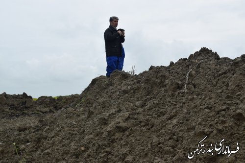 بازدید فرماندار ترکمن از روستاهای زابل محله علیا و سفلی