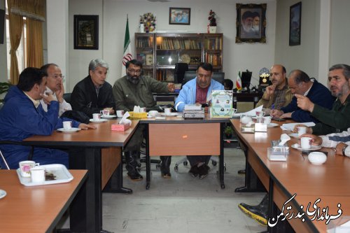  جلسه ستاد مدیریت بحران شهرستان های ترکمن و کردکوی برگزار شد 