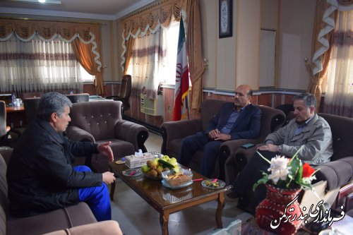 دیدار معاون سیاسی، امنیتی و اجتماعی استاندار با فرماندار ترکمن