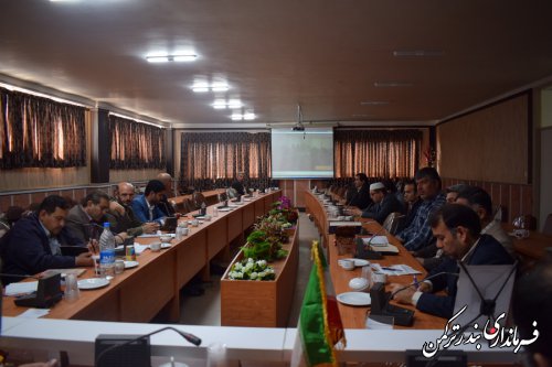 اولین جلسه کارگروه سلامت و امنیت غذایی شهرستان ترکمن در سال 98 برگزار شد
