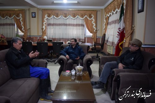 دیدار مدیرکل مدیریت بحران استان با فرماندار ترکمن