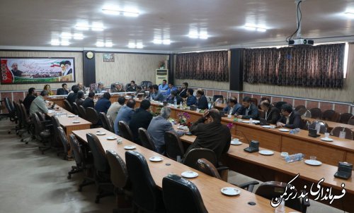 جلسه شورای هماهنگی مدیریت بحران شهرستان ترکمن برگزار شد