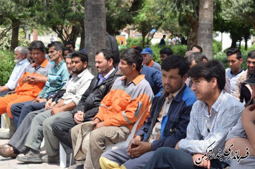 مراسم گرامیداشت روز جهانی کارگر در شهرستان ترکمن برگزار شد