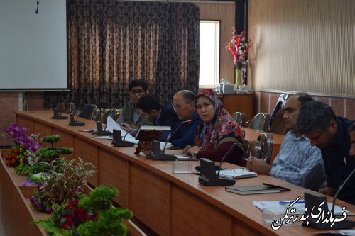 جلسه کمیته برنامه ریزی شهرستان ترکمن برگزار شد
