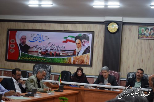 جلسه کمیته برنامه ریزی شهرستان ترکمن برگزار شد