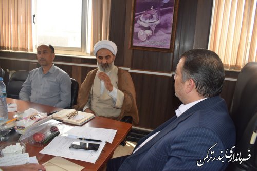 جلسه کمیسیون فرق و مذاهب شهرستان ترکمن برگزار شد