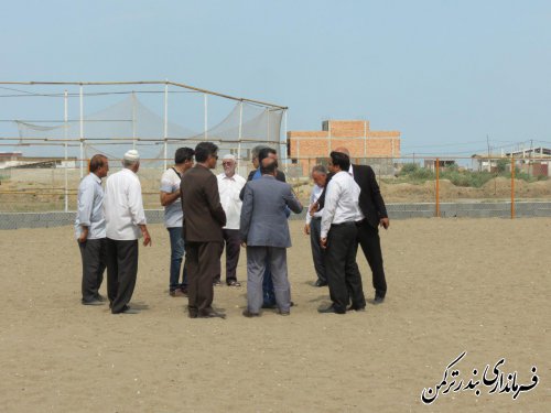 افتتاح زمین فوتبال ساحلی شهرستان ترکمن