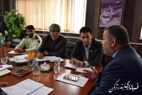 جلسه کمیسیون مبارزه با قاچاق کالا و ارز شهرستان ترکمن برگزار شد