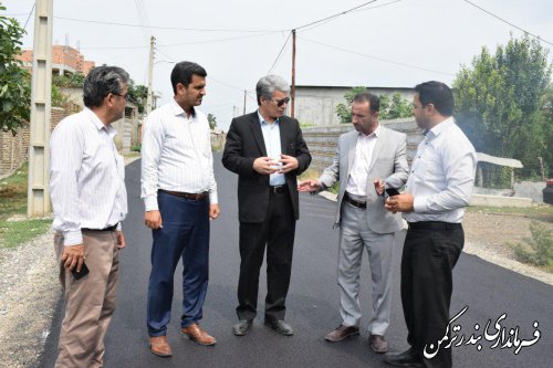 بازدید فرماندار از روند اجرای طرح هادی روستای پنج پیکر