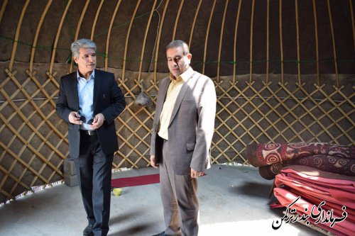  بازدید فرماندار ترکمن از پروژه گردشگری مجموعه سوارکاری همایون