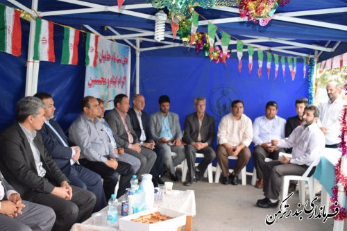 حضور فرماندار و مسئولین شهرستان ترکمن در مراسم جشن عاطفه ها