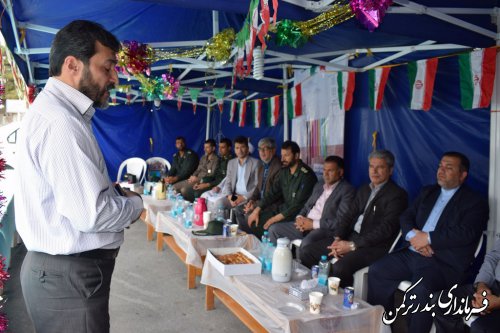 حضور فرماندار و مسئولین شهرستان ترکمن در مراسم جشن عاطفه ها
