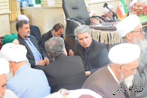حضور فرماندار شهرستان بندرترکمن در جشن بزرگ میلاد رسول اکرم در مسجد جامع آق قلا