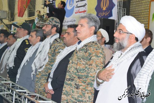 همایش جهاد و شهادت در شهرستان ترکمن برگزار شد