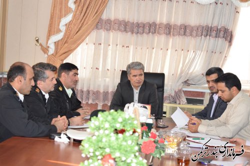 جلسه شورای ترافیک شهرستان ترکمن برگزار شد