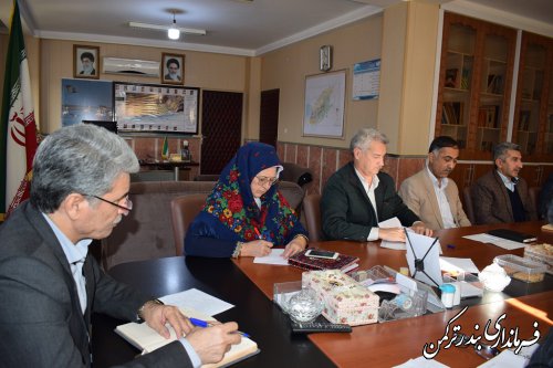 جلسه توسعه فضای سبز شهرستان ترکمن برگزار شد