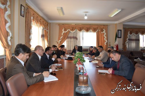 جلسه توسعه فضای سبز شهرستان ترکمن برگزار شد