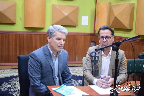 حضور فرماندار در برنامه رادیویی "اولکام" صدای ترکمن با موضوع انتخابات