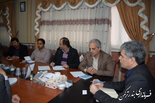 ششمین جلسه هماهنگی برگزاری انتخابات فرمانداری شهرستان ترکمن برگزار شد