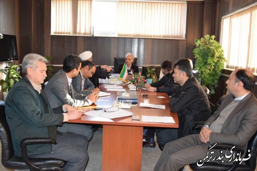 دومین جلسه هماهنگی برگزاری ایام الله دهه فجر شهرستان ترکمن برگزار شد  