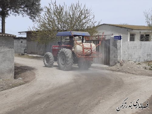 ضد عفونی و گندزدایی معابر روستای خمبرآباد