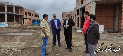 بازدید فرماندار از روند احداث شهرک مسکونی چوگان در بندرترکمن