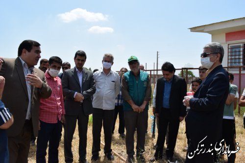 آغازعملیات اجرایی باغ بوستان یک هکتاری آموزشگاه بابک برخدایی روستای اسلام تپه 