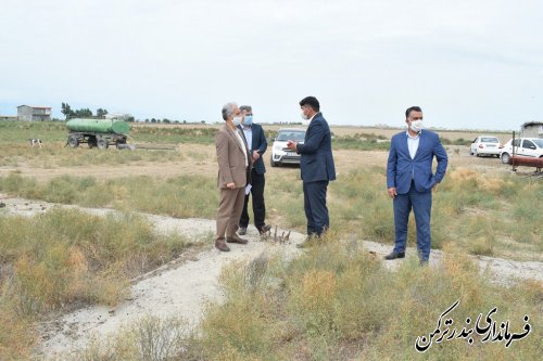 بازدید سرپرست فرمانداری ترکمن از روند اجرایی پروژه های عمرانی سیجوال